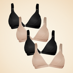 Four bra velcro bra bundle in mixed colors